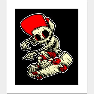 Skull Cartoon Posters and Art